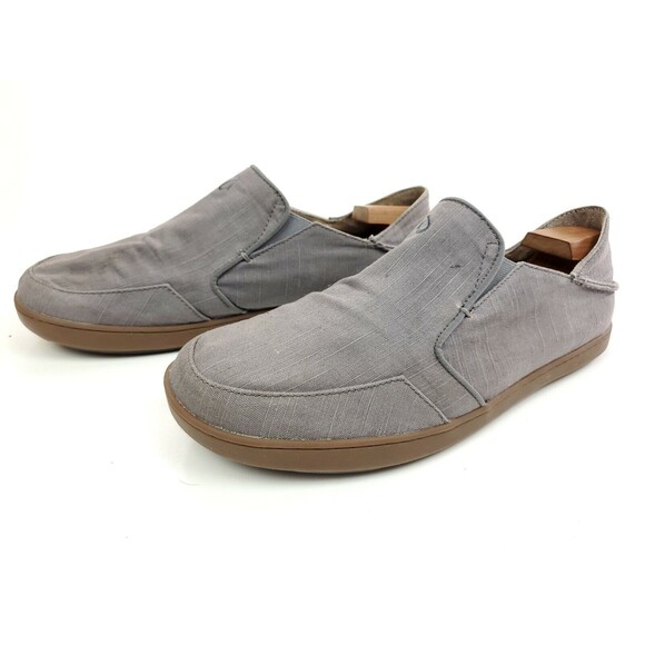 Olukai Nohea Twill Slip-On Shoes Men’s Size 11.5 M Gray 10178-9C9C main image 6